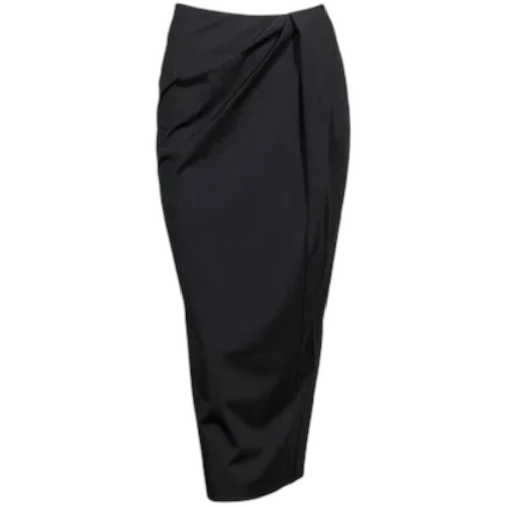 Max Mara Weekend Hans Black Jersey Midi Skirt - Picture 2 of 16